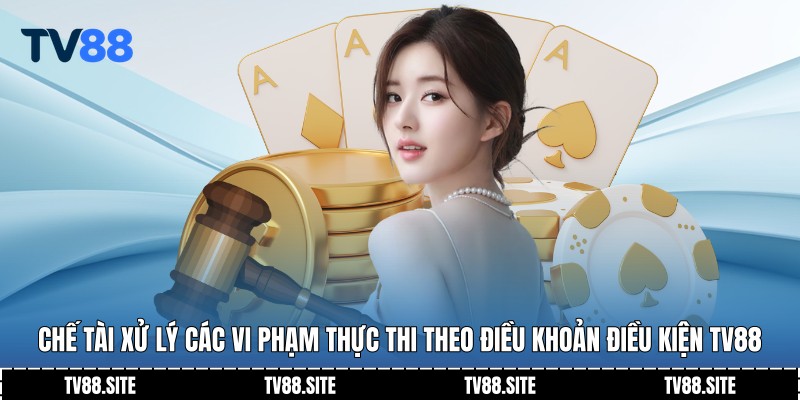 Chế tài xử lý các vi phạm thực thi theo Điều khoản điều kiện TV88