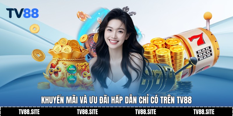 Khuyến mãi và ưu đãi hấp dẫn chỉ có trên TV88